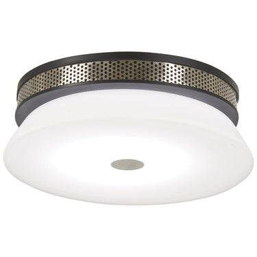George Kovacs P955-691-L Tauten 1 Light Led Flush Mount in Coal With Brushed Nickel 1
