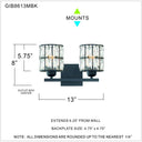 Gibson 2 Light Bath Light 5