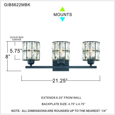 Gibson 3 Light Bath Light 5