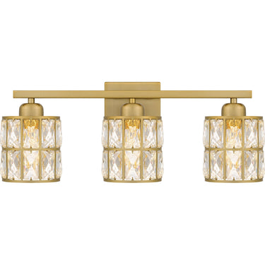 Gibson 3 Light Bath Light in Aged Brass 1
