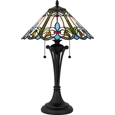 Giles 2 Light Table Lamp in Matte Black 1