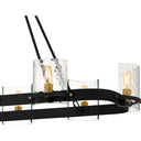 Gloucester 8 Light Island Light in Matte Black 3