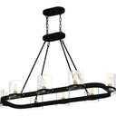 Gloucester 8 Light Island Light in Matte Black 5