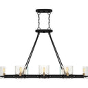 Gloucester 8 Light Island Light in Matte Black 6