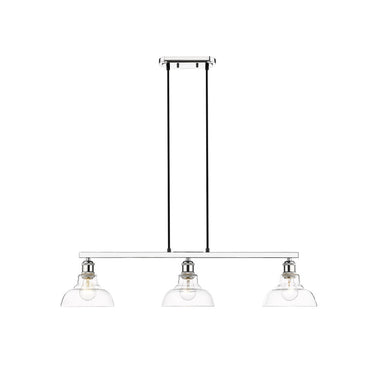 Golden Lighting 0305-LP-CLR Carver Linear Pendant in Clear Glass - Crescent Harbor