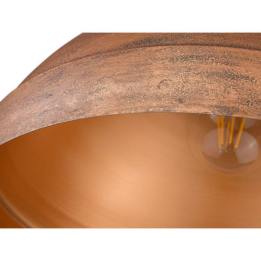 Golden Lighting 0318-L VC Lincoln Large Pendant in Vintage Copper - Crescent Harbor