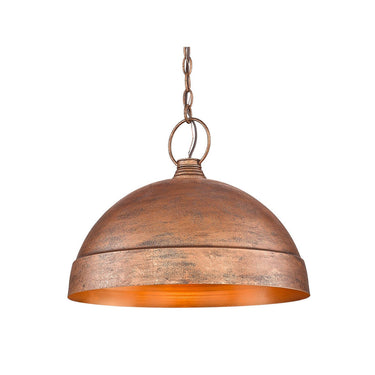 Golden Lighting 0318-L VC Lincoln Large Pendant in Vintage Copper - Crescent Harbor