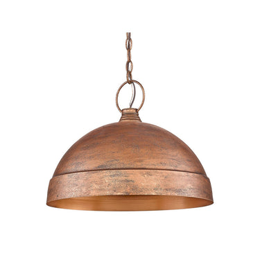 Golden Lighting 0318-L VC Lincoln Large Pendant in Vintage Copper - Crescent Harbor