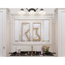 Golden Lighting 0508-BA3 BLK-VMG 3-Light Vanity Light - Crescent Harbor