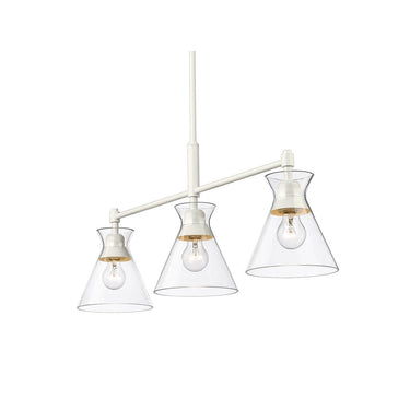 Golden Lighting 0511-LP 3-Light Linear Pendant - Crescent Harbor