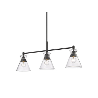 Golden Lighting 0511-LP 3-Light Linear Pendant - Crescent Harbor
