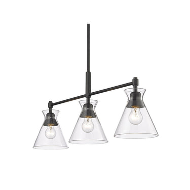 Golden Lighting 0511-LP 3-Light Linear Pendant - Crescent Harbor