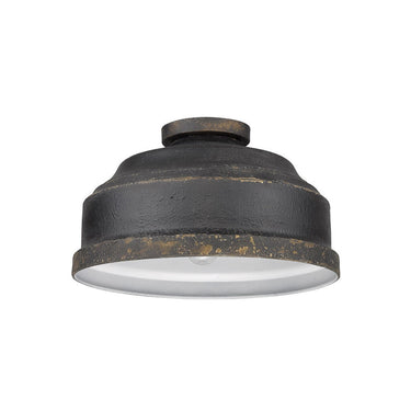 Golden Lighting 0806-FM Keating Flush Mount - Crescent Harbor