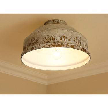 Golden Lighting 0806-FM Keating Flush Mount - Crescent Harbor