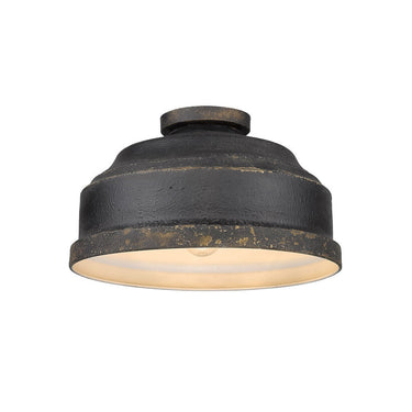 Golden Lighting 0806-FM Keating Flush Mount - Crescent Harbor