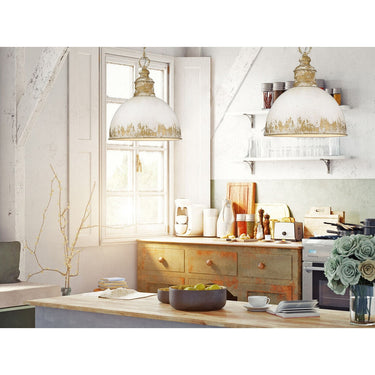 Golden Lighting 0809-M VG Alison Medium Pendant - Crescent Harbor