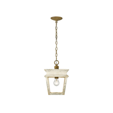 Golden Lighting 0839-M1L BC Haiden Mini Pendant in Burnished Chestnut - Crescent Harbor