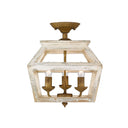 Golden Lighting 0839-SF BC Haiden Semi-Flush in Burnished Chestnut - Crescent Harbor
