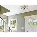 Golden Lighting 0839-SF BC Haiden Semi-Flush in Burnished Chestnut - Crescent Harbor