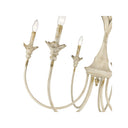 Golden Lighting 0846-6 AI Lillianne 6 Light Chandelier in Antique Ivory - Crescent Harbor