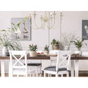Golden Lighting 0846-6 AI Lillianne 6 Light Chandelier in Antique Ivory - Crescent Harbor