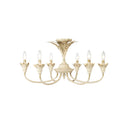 Golden Lighting 0846-6SF 6-Light Semi-Flush - Crescent Harbor