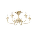 Golden Lighting 0846-6SF 6-Light Semi-Flush - Crescent Harbor