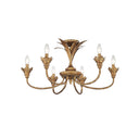 Golden Lighting 0846-6SF 6-Light Semi-Flush - Crescent Harbor