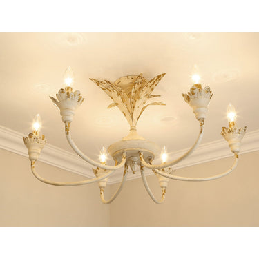 Golden Lighting 0846-6SF 6-Light Semi-Flush - Crescent Harbor