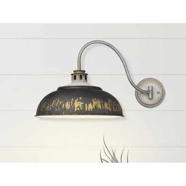 Golden Lighting 0865-A1W 1 Light Swing Arm - Crescent Harbor