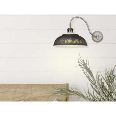 Golden Lighting 0865-A1W 1 Light Swing Arm - Crescent Harbor