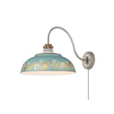 Golden Lighting 0865-A1W 1 Light Swing Arm - Crescent Harbor