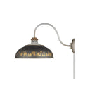 Golden Lighting 0865-A1W 1 Light Swing Arm - Crescent Harbor