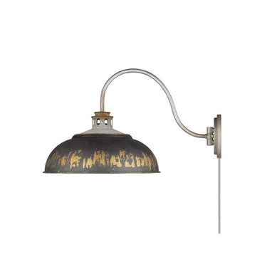 Golden Lighting 0865-A1W 1 Light Swing Arm - Crescent Harbor