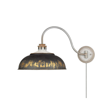 Golden Lighting 0865-A1W 1 Light Swing Arm - Crescent Harbor
