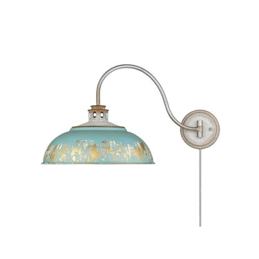 Golden Lighting 0865-A1W 1 Light Swing Arm - Crescent Harbor