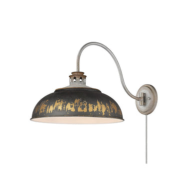 Golden Lighting 0865-A1W 1 Light Swing Arm - Crescent Harbor