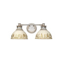 Golden Lighting 0865-BA2 2 Light Vanity Light - Crescent Harbor