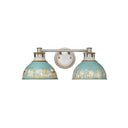 Golden Lighting 0865-BA2 2 Light Vanity Light - Crescent Harbor