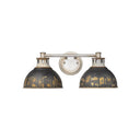 Golden Lighting 0865-BA2 2 Light Vanity Light - Crescent Harbor