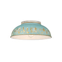 Golden Lighting 0865-FM 2 Light Flush Mount - Crescent Harbor
