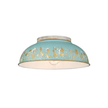 Golden Lighting 0865-FM 2 Light Flush Mount - Crescent Harbor