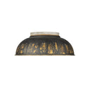 Golden Lighting 0865-FM 2 Light Flush Mount - Crescent Harbor