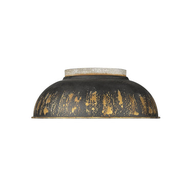 Golden Lighting 0865-FM 2 Light Flush Mount - Crescent Harbor