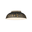 Golden Lighting 0865-FM 2 Light Flush Mount - Crescent Harbor