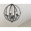 Golden Lighting 0892-6 AI Jules 6 Light Chandelier in Antique Ivory - Crescent Harbor