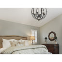 Golden Lighting 0892-6 AI Jules 6 Light Chandelier in Antique Ivory - Crescent Harbor