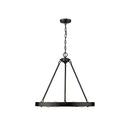Golden Lighting 1019-6 BLK Castile 6 Light Chandelier in Matte Black - Crescent Harbor