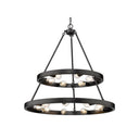 Golden Lighting 1019-69 BLK Castile 15 Light Chandelier in Matte Black - Crescent Harbor