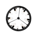 Golden Lighting 1019-96 BLK Castile 15 Light Chandelier in Matte Black - Crescent Harbor